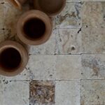 PHILADELPHIA Travertine tiles 10x10x1 cm tumbled